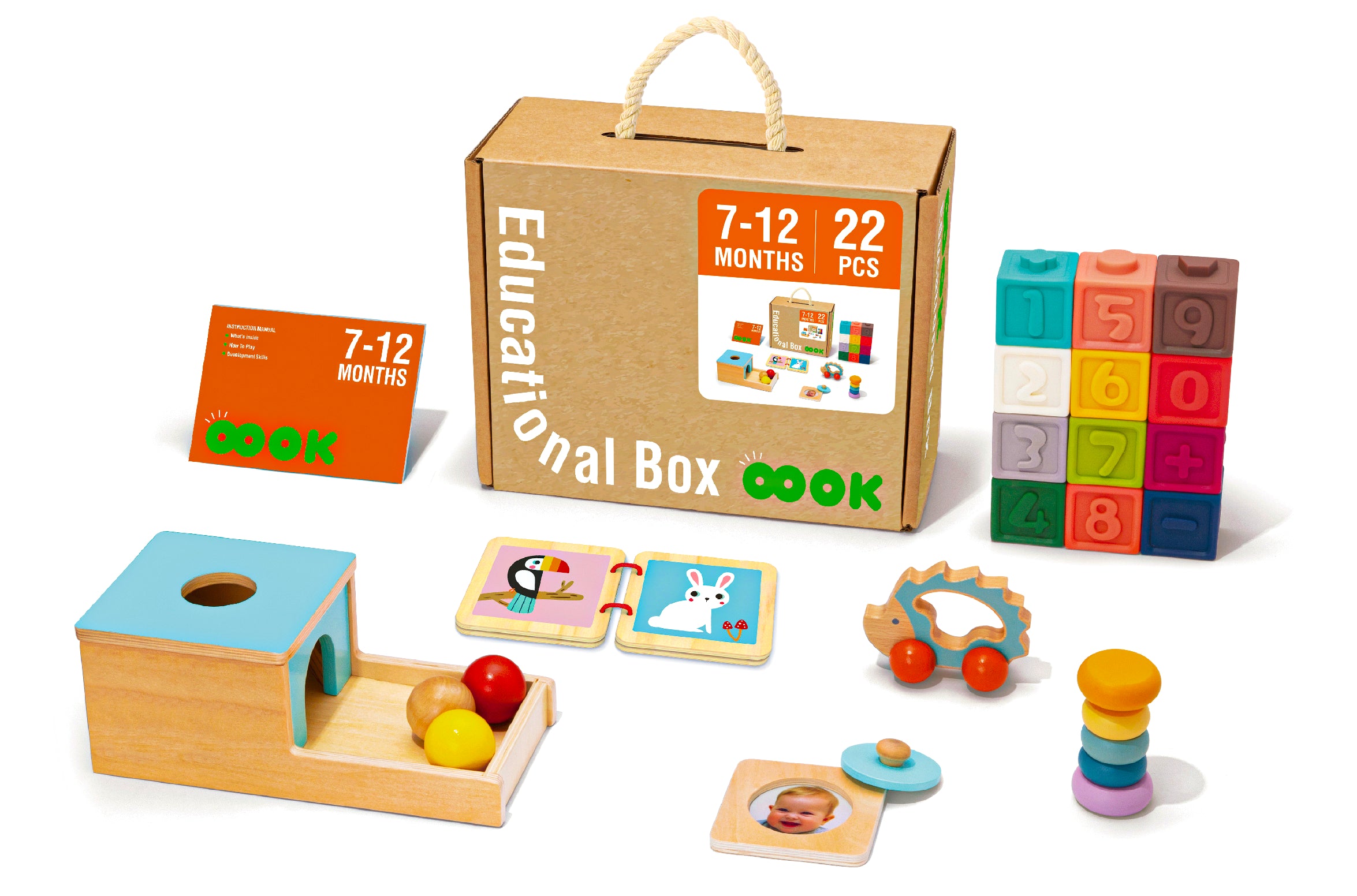7–12 Months Montessori Play Kit